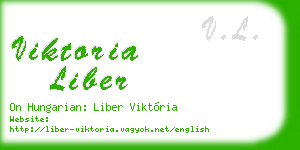 viktoria liber business card