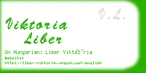viktoria liber business card